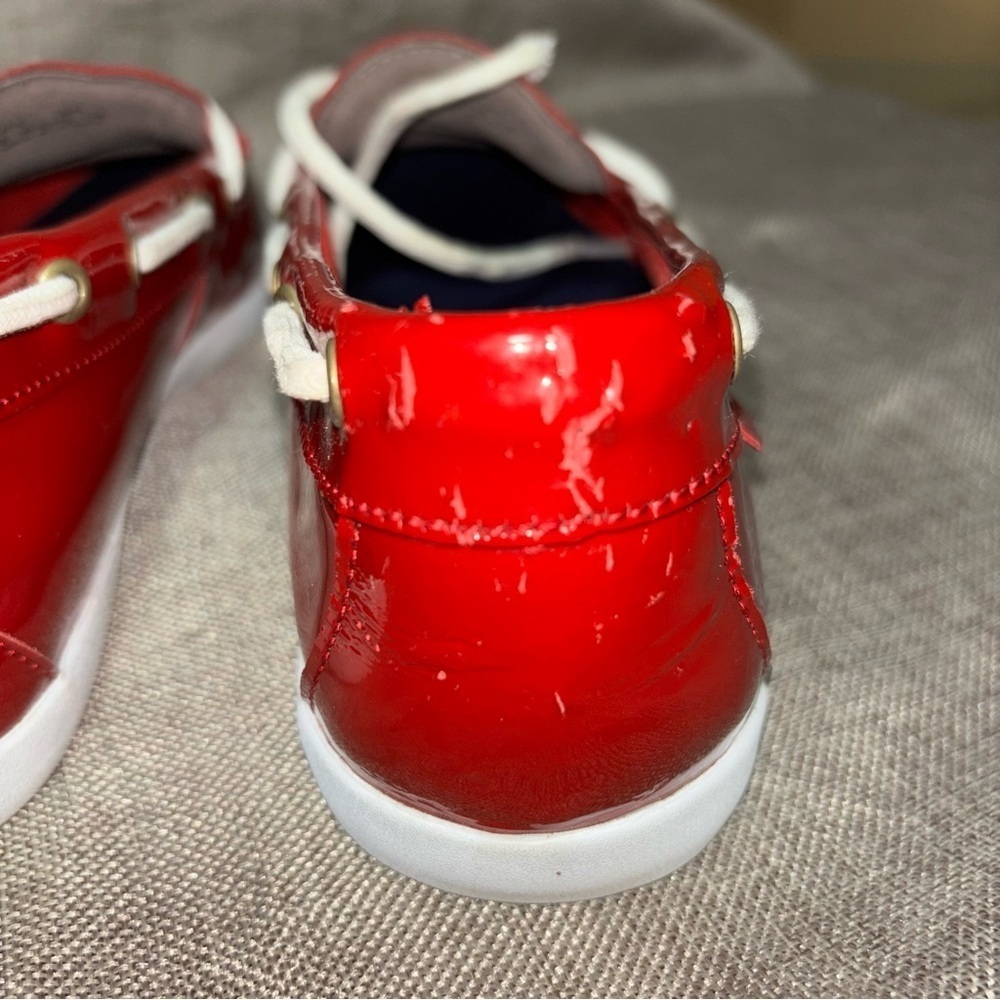 Cole Haan Red Women’s Nantucket Camp Moccasin Size 9 - Picture 7 of 9